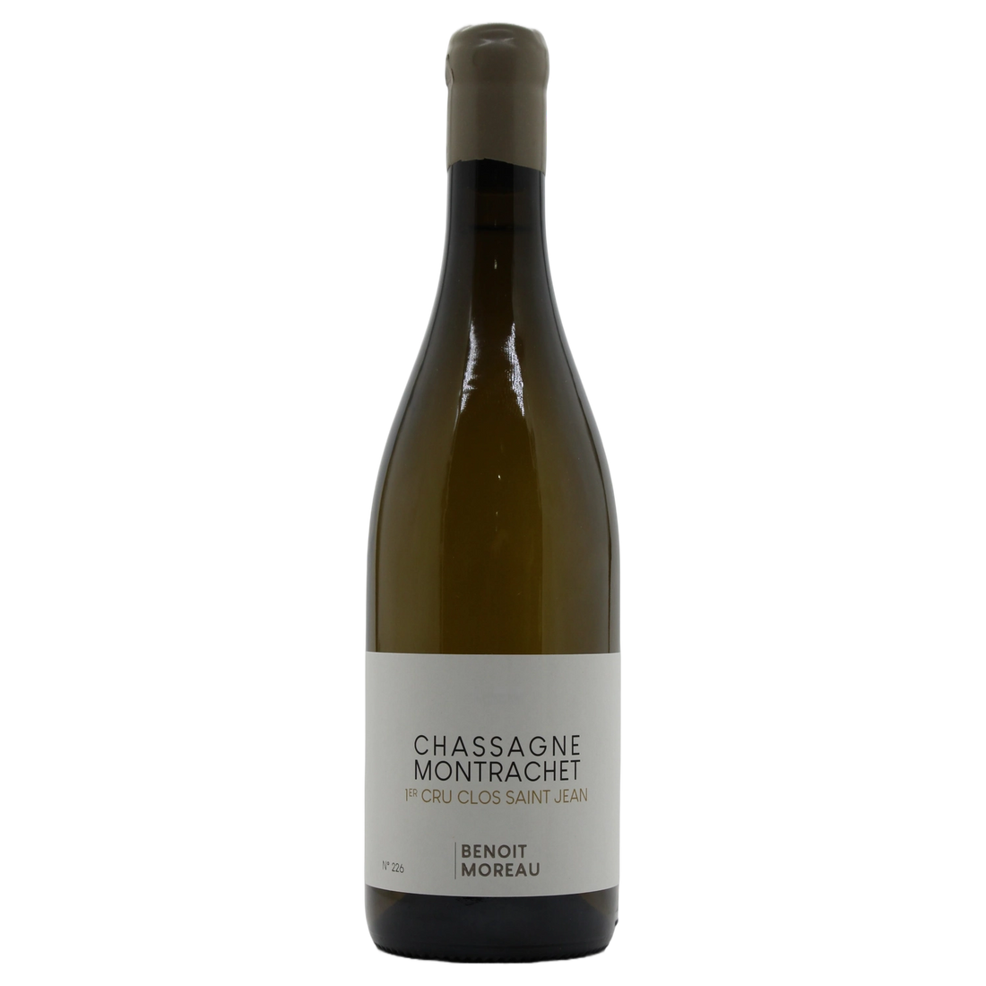 A bottle of 2023 Benoît Moreau Chassagne Monrachet 1er Cru Clos Saint Jean 750ml White Wine