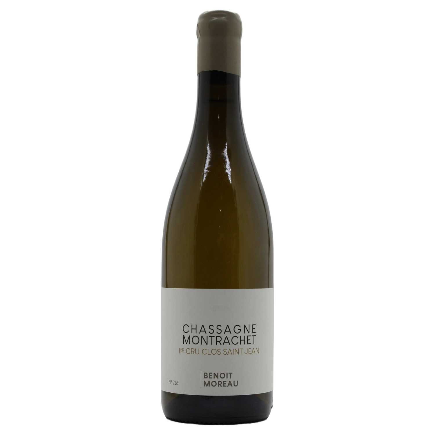 A bottle of 2023 Benoît Moreau Chassagne Monrachet 1er Cru Clos Saint Jean 750ml White Wine