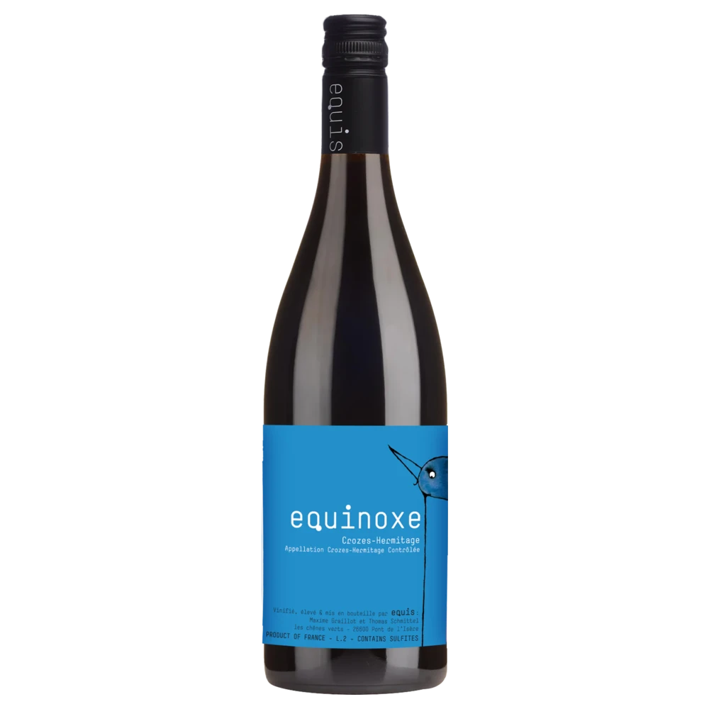 A bottle of 2024 Equis Equinoxe Crozes Hermitage 750ml Red Wine