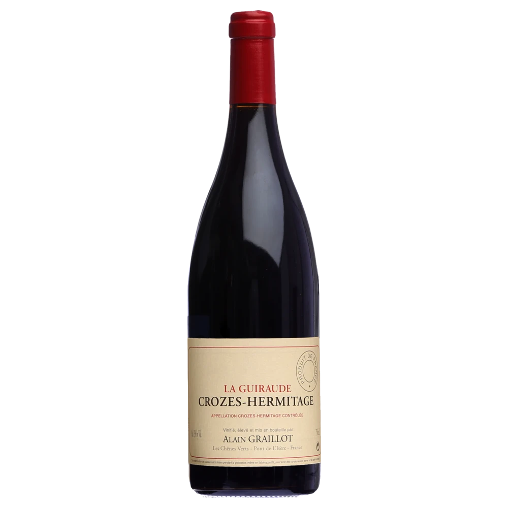 A bottle of 2023 Domaine Alain Graillot Crozes Hermitage La Guiraude 750ml Red Wine
