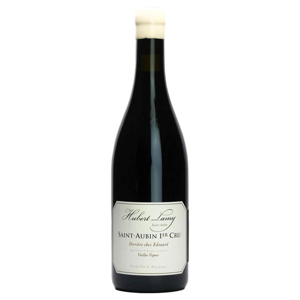A bottle of 2023 Domaine Hubert Lamy Saint Aubin 1er Cru Derrière chez Edouard Vieilles Vignes Rouge 750ml Red Wine
