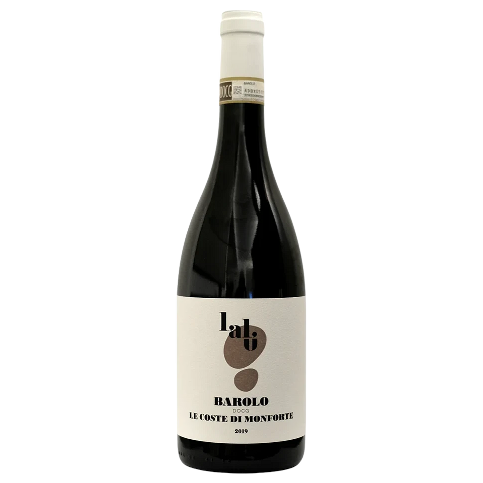 A bottle of 2021 Lalù Barolo Le Coste di Monforte 750ml Red Wine