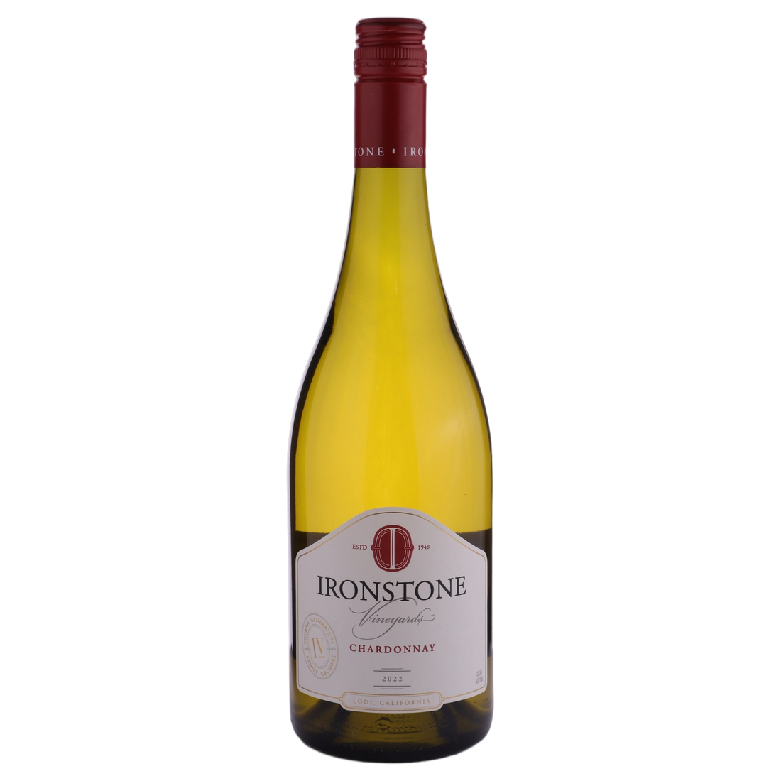A bottle of 2022 Kautz Family Ironstone Chardonnay 750ml White Wine