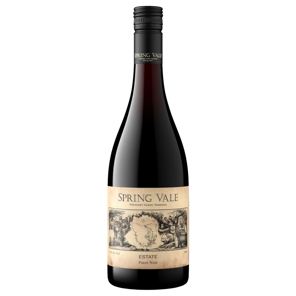 A bottle of 2023 Spring Vale Estate Pinot Noir 750ml Red Wine