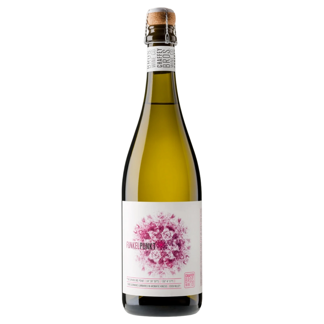 A bottle of 2020 Chaffey Bros Funkelpunkt Sparkling 750ml Sparkling Wine