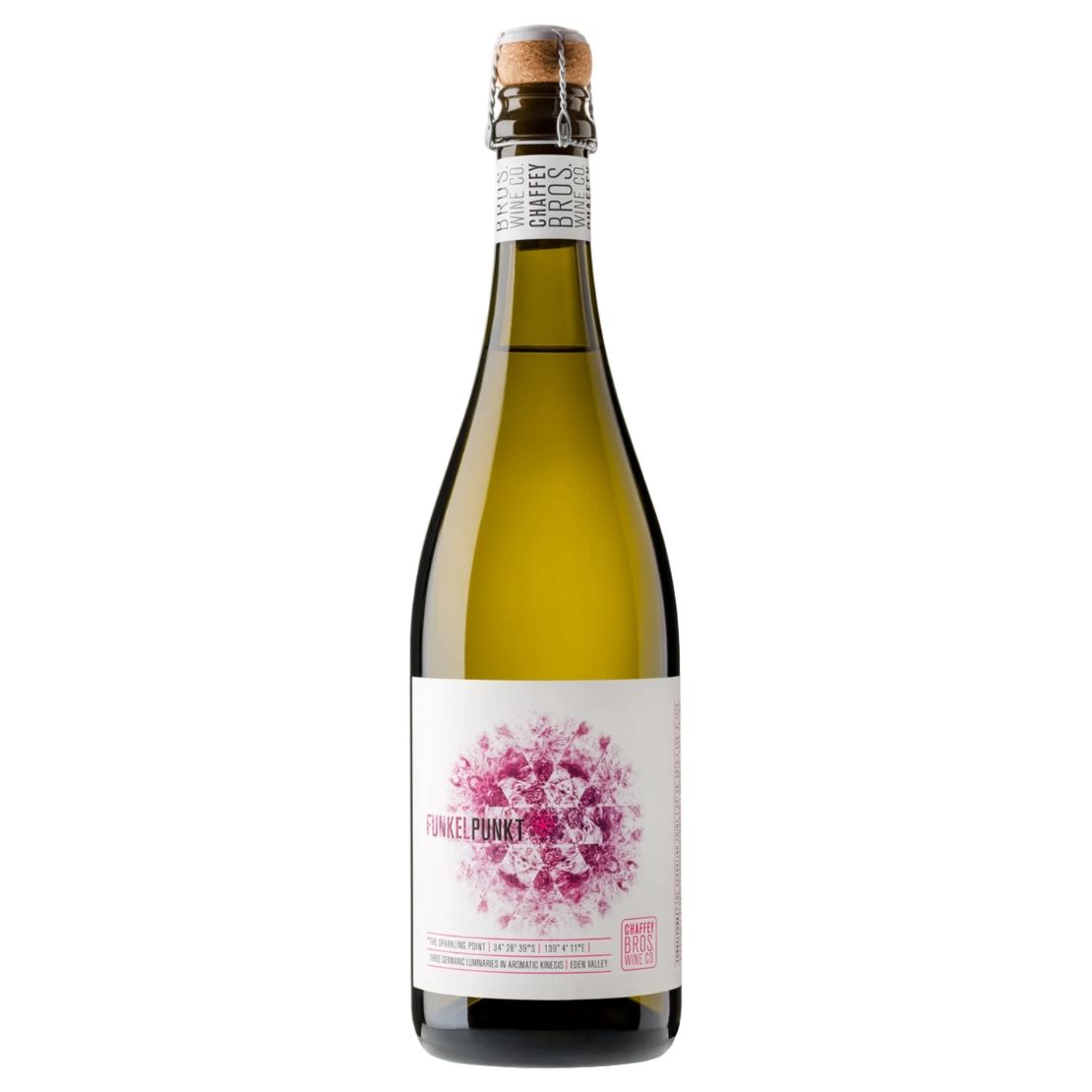 A bottle of 2020 Chaffey Bros Funkelpunkt Sparkling 750ml Sparkling Wine