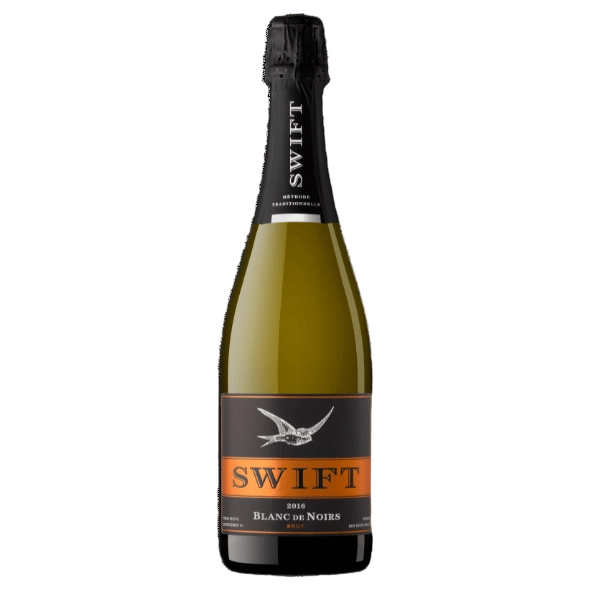 A bottle of 2021 Swift Sparkling Blanc de Noir 750ml Sparkling Wine