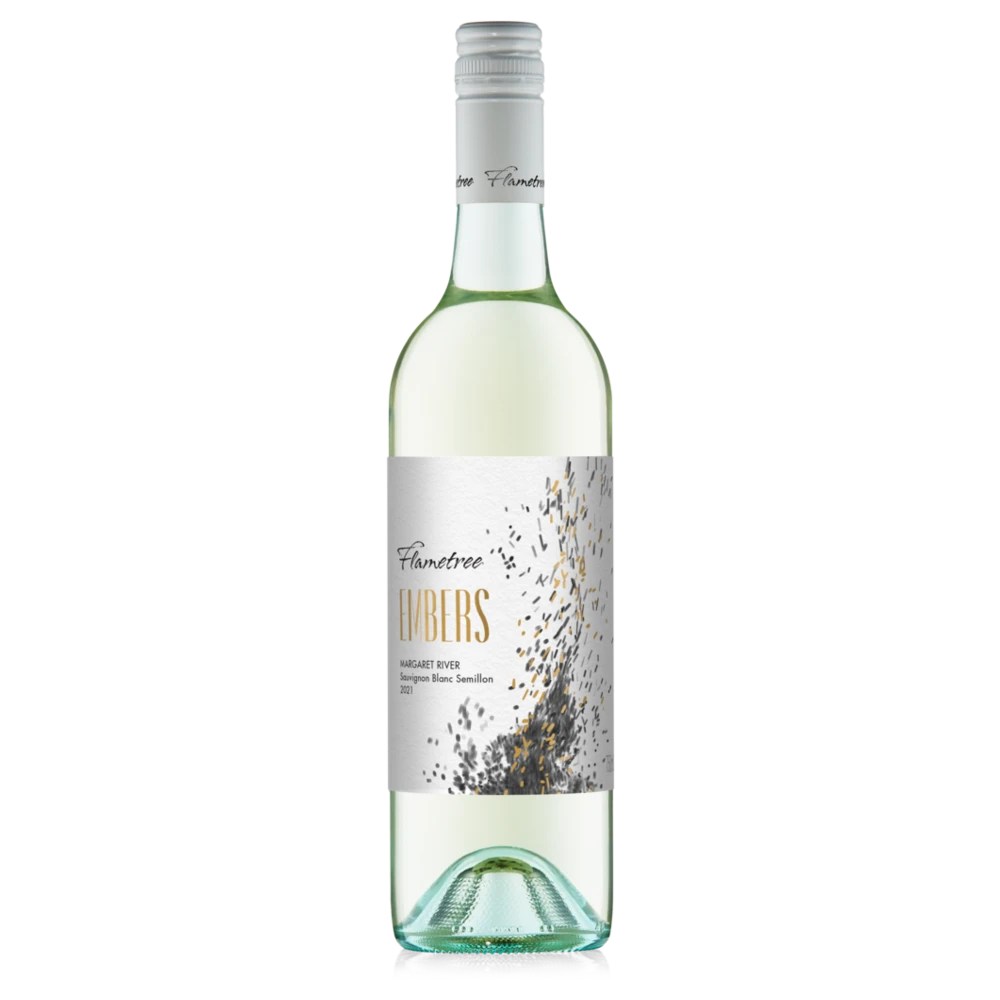A bottle of 2024 Flametree Embers Semillon Sauvignon Blanc 750ml White Wine