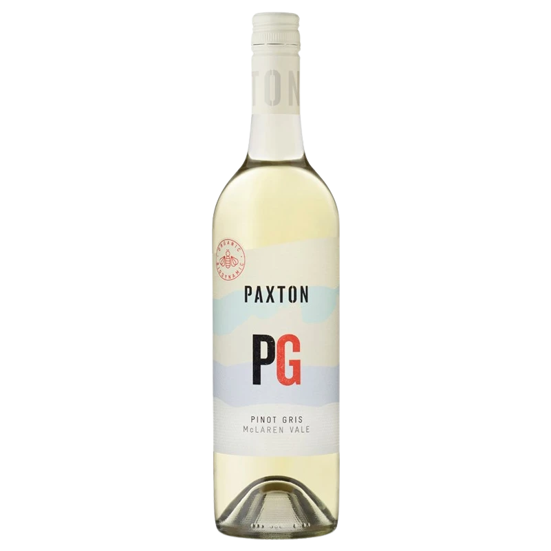 A bottle of 2025 Paxton Pinot Gris 750ml White Wine