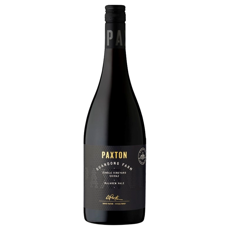 A bottle of 2024 Paxton Quandong Farm Shiraz 750ml Red Wine