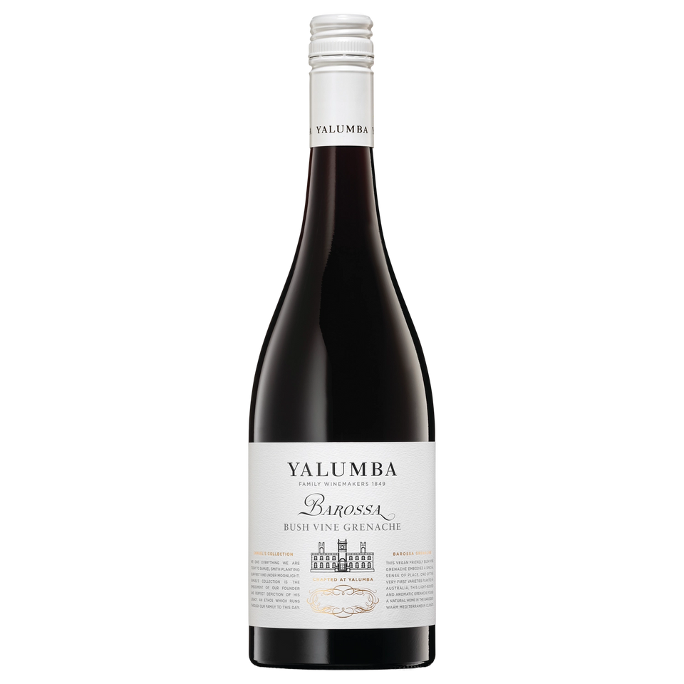 A bottle of 2024 Yalumba Samuel's Collection Barossa Bush Vine Grenache 750ml Red Wine