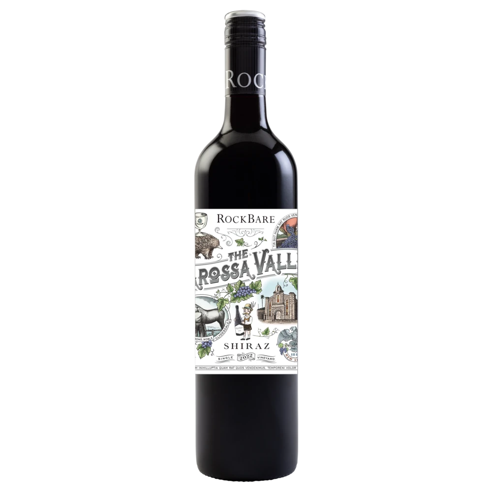 A bottle of 2023 Rockbare The Barossa Valley Shiraz 750ml Red Wine
