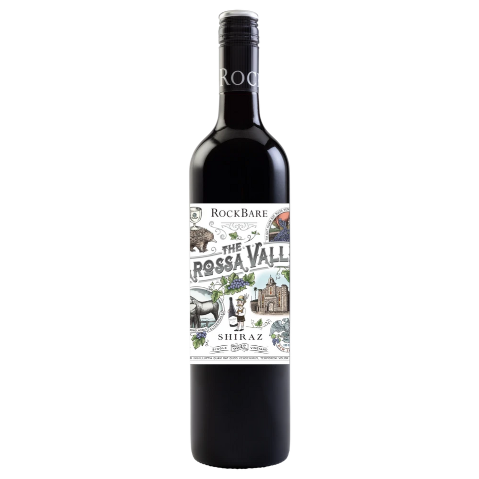 A bottle of 2023 Rockbare The Barossa Valley Shiraz 750ml Red Wine