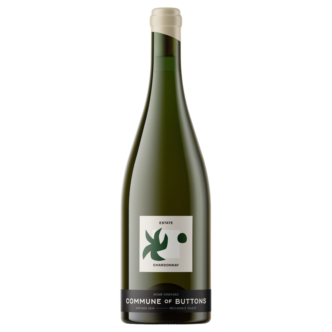 A bottle of 2024 Commune of Buttons Estate Chardonnay 750ml White Wine