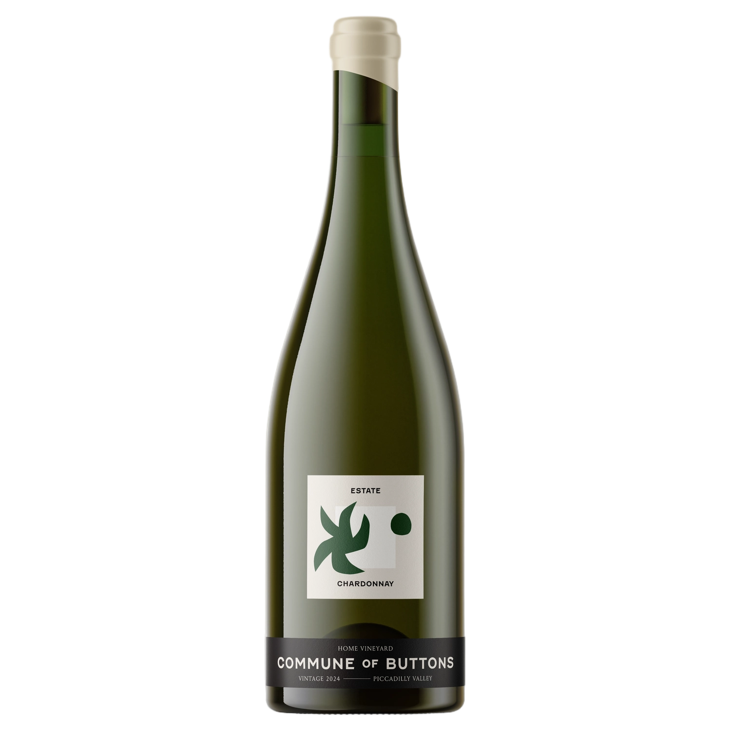 A bottle of 2024 Commune of Buttons Estate Chardonnay 750ml White Wine