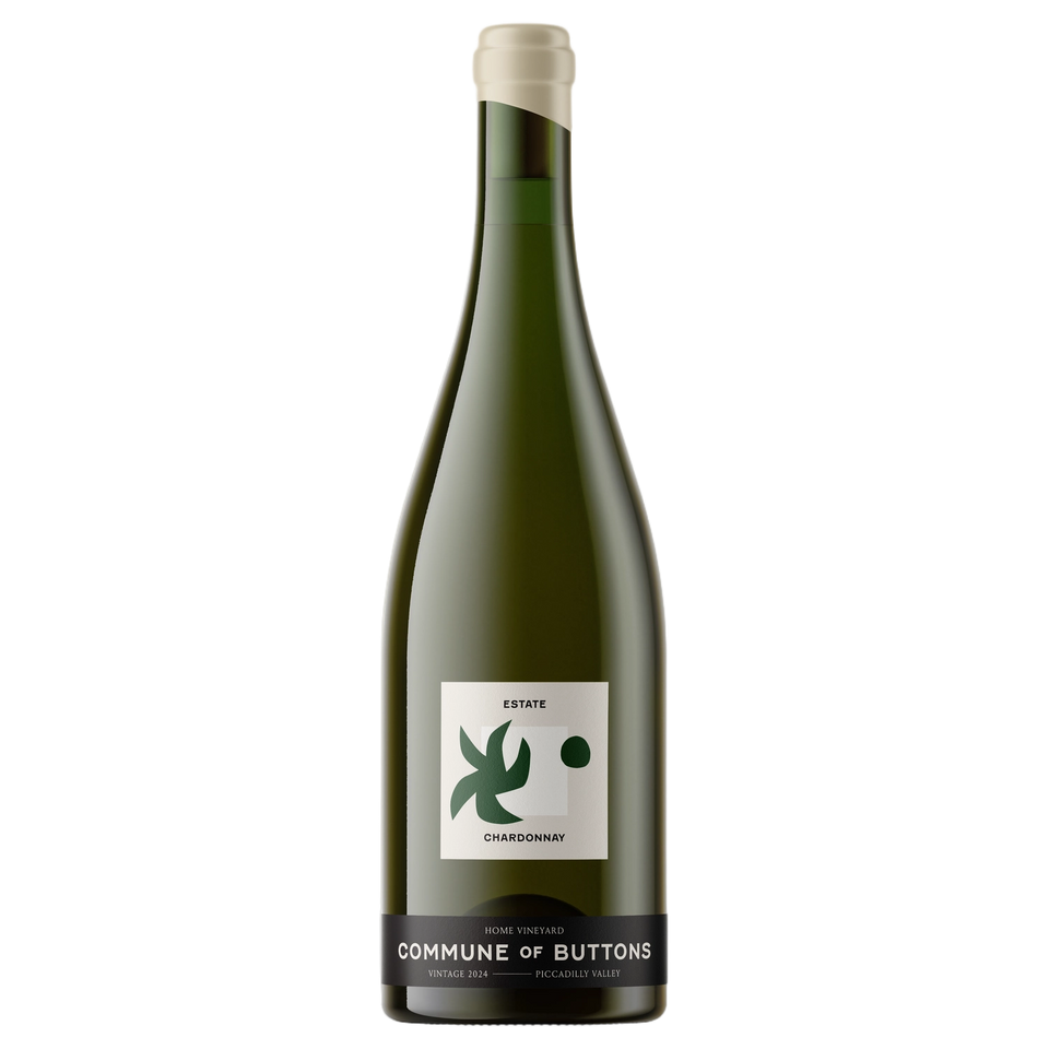 A bottle of 2024 Commune of Buttons Estate Chardonnay 750ml White Wine