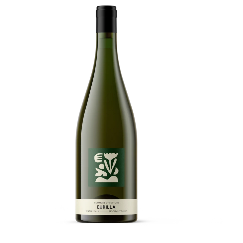 A bottle of 2024 Commune of Buttons Eurilla Chardonnay 750ml Red Wine