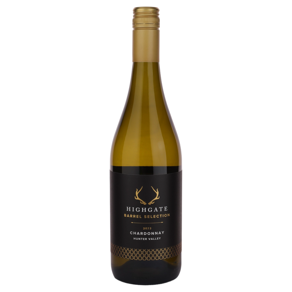 A bottle of 2023 Highgate Barrel Selection Chardonnay 750ml White Wine