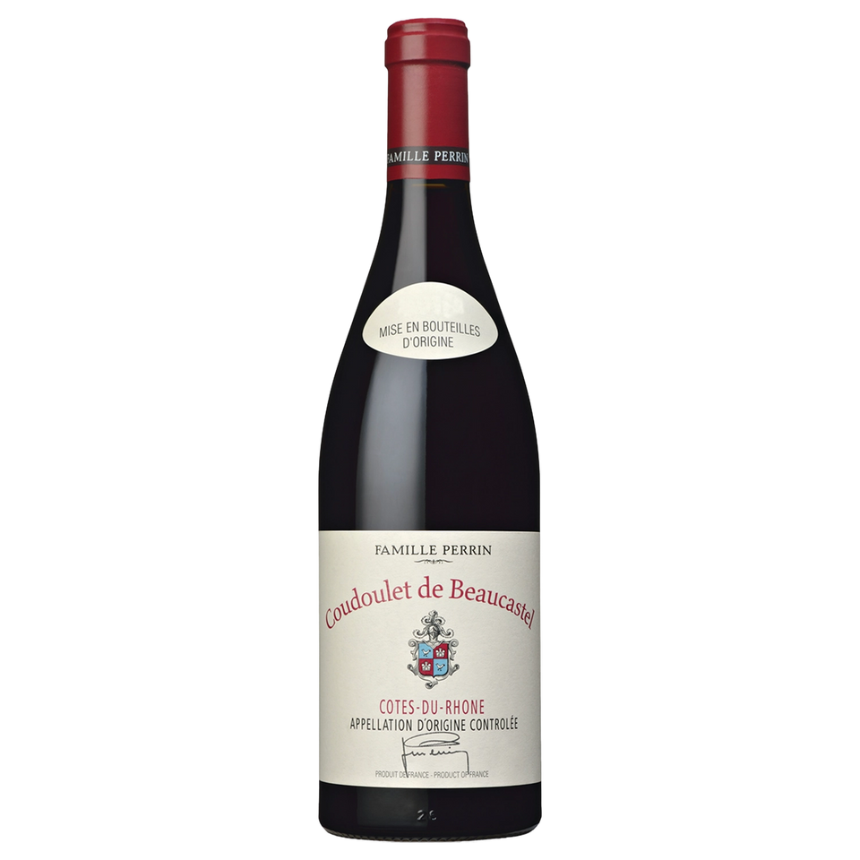 A bottle of 2022 Château de Beaucastel Côtes du Rhône Coudoulet Rouge 750ml Red Wine