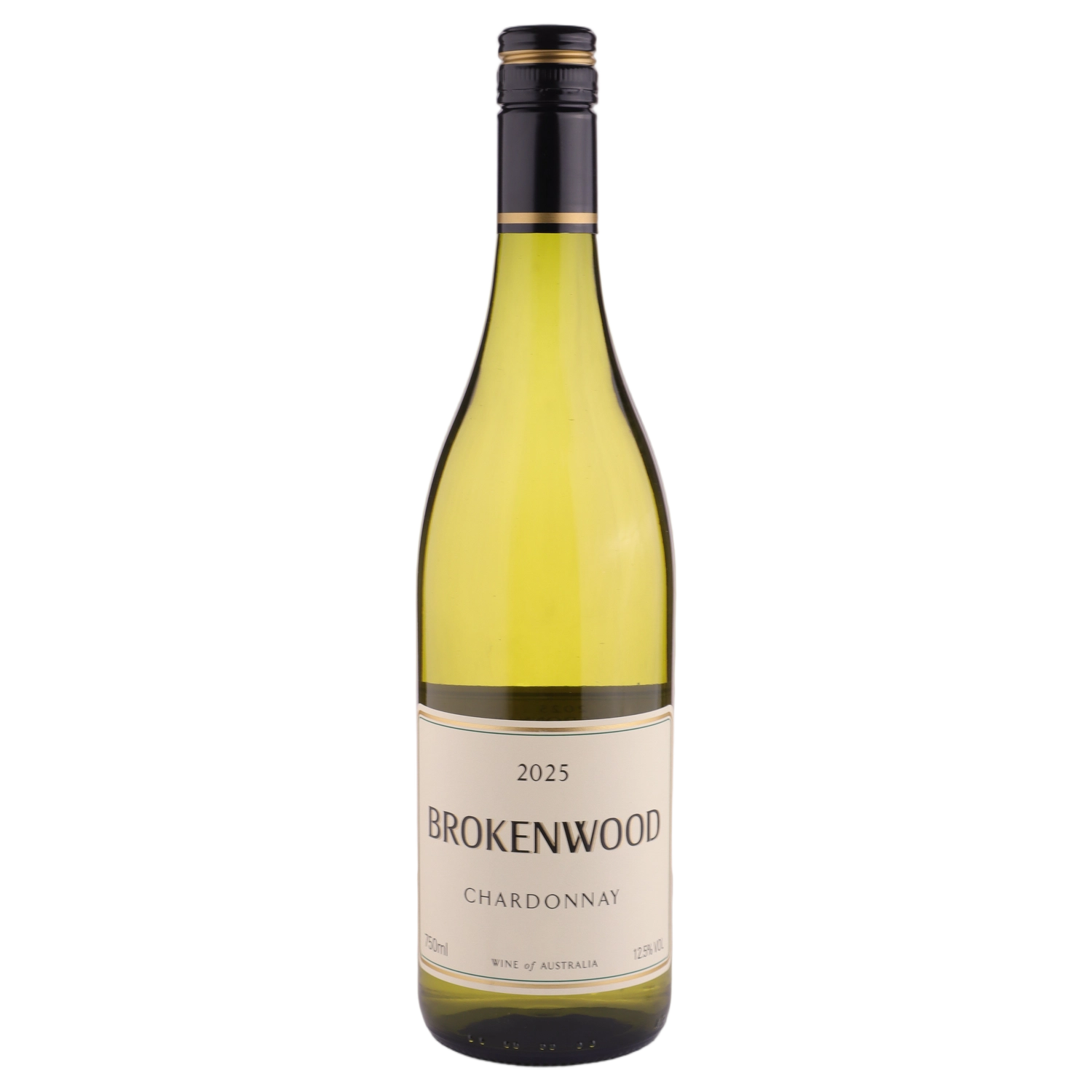 A bottle of 2025 Brokenwood Chardonnay 750ml White Wine