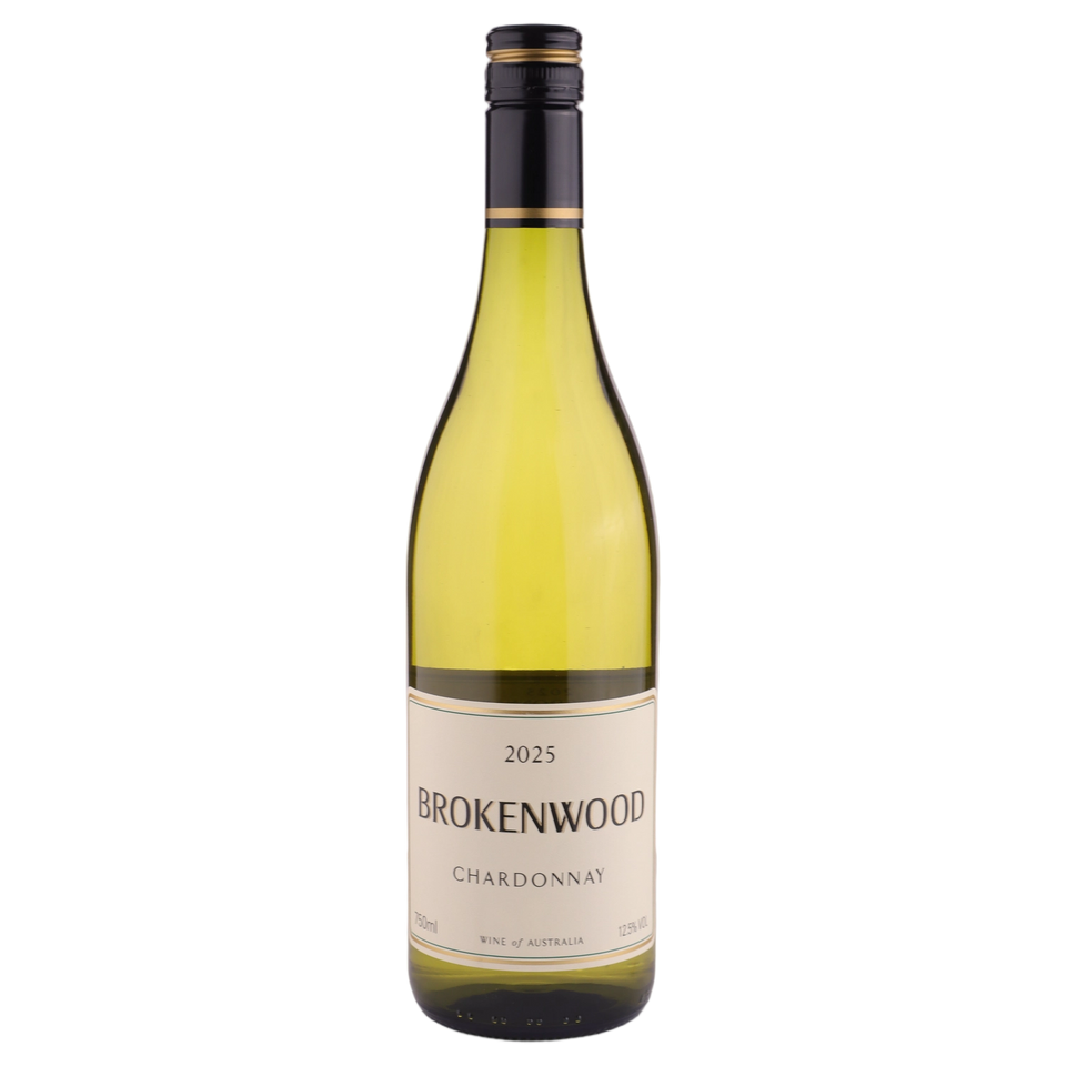 A bottle of 2025 Brokenwood Chardonnay 750ml White Wine