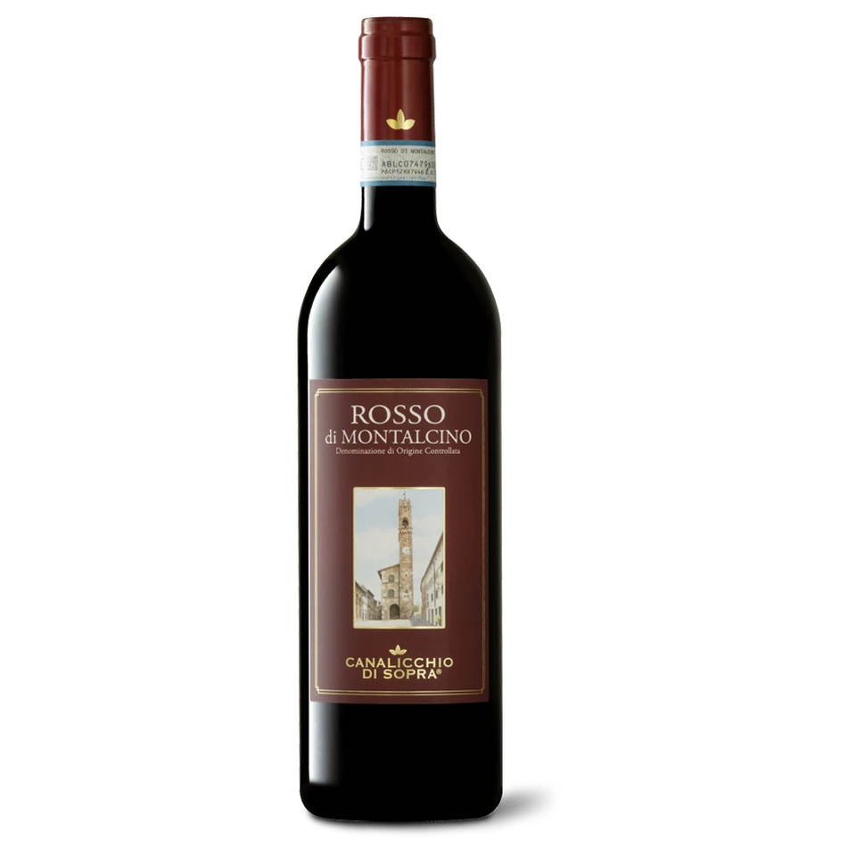A bottle of 2024 Canalicchio di Sopra Rosso di Montalcino 750ml Red Wine