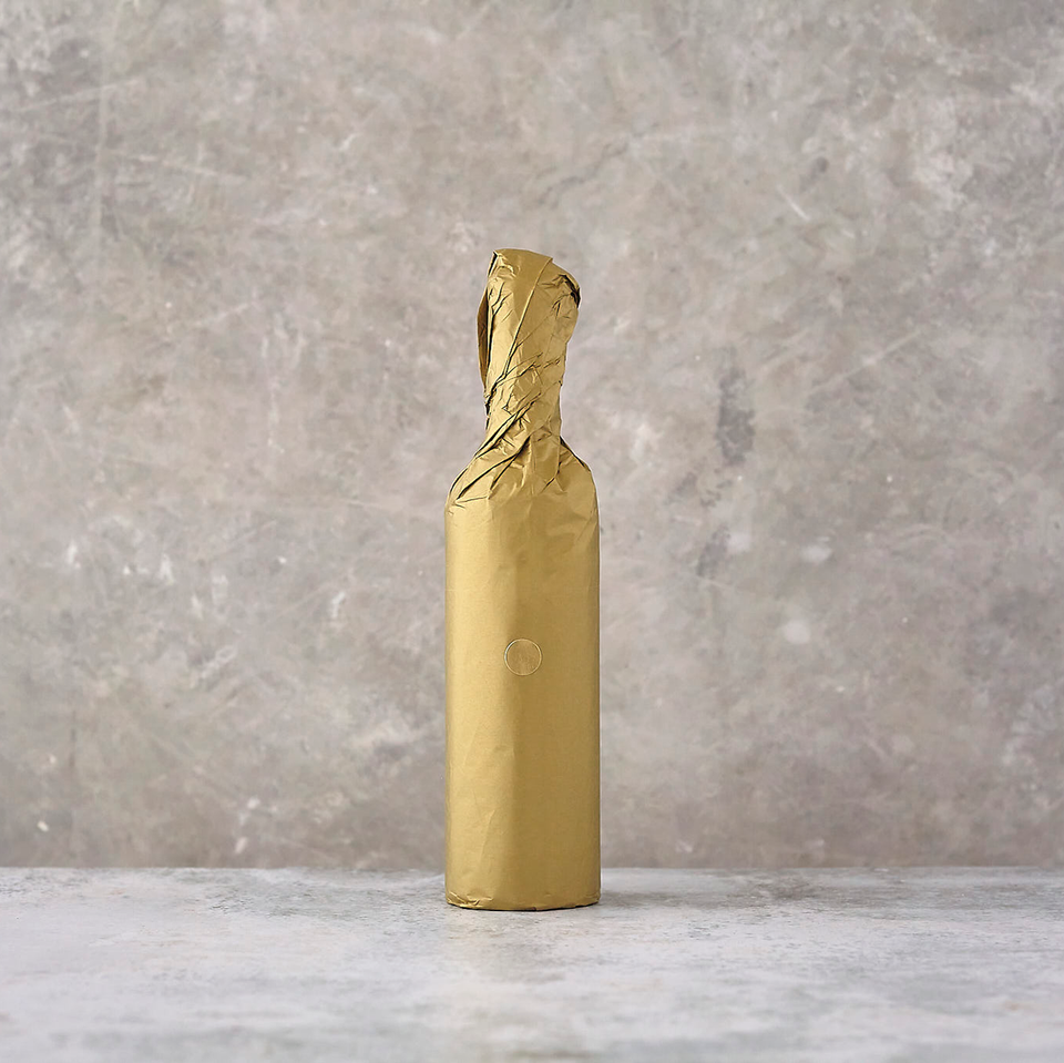 ITM596375 Mystery Single Bottle Burgundy Sloping Shape Transparent