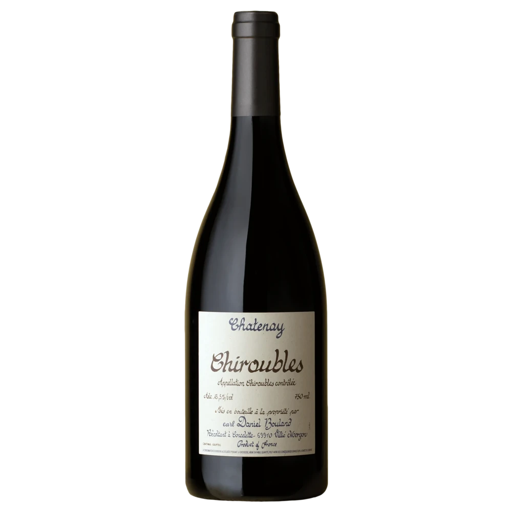 A bottle of 2024 Domaine Daniel Bouland Chiroubles Chatenay 750ml Red Wine
