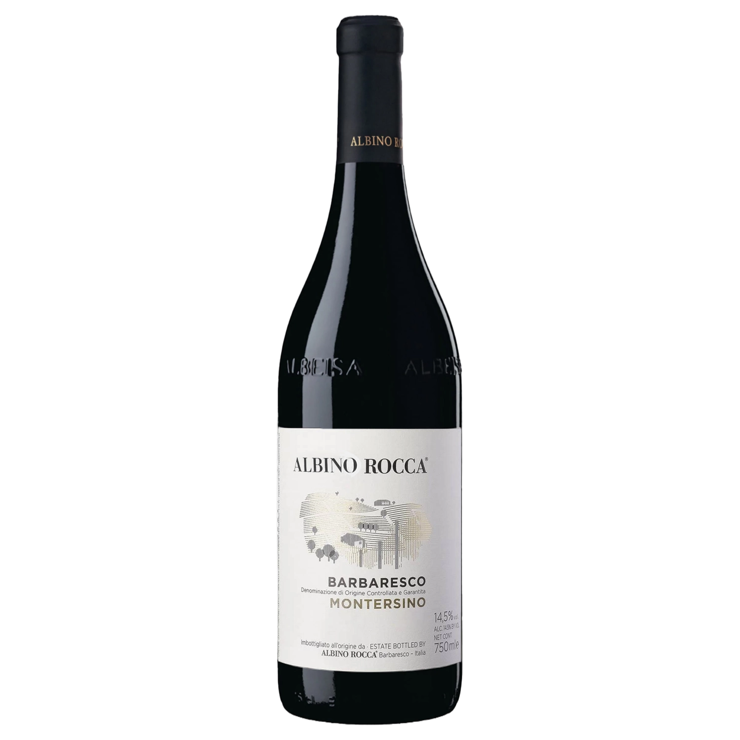 A bottle of 2022 Albino Rocca Barbaresco Montersino 750ml Red Wine