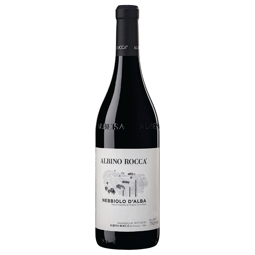 A bottle of 2024 Albino Rocca Nebbiolo d'Alba 750ml Red Wine