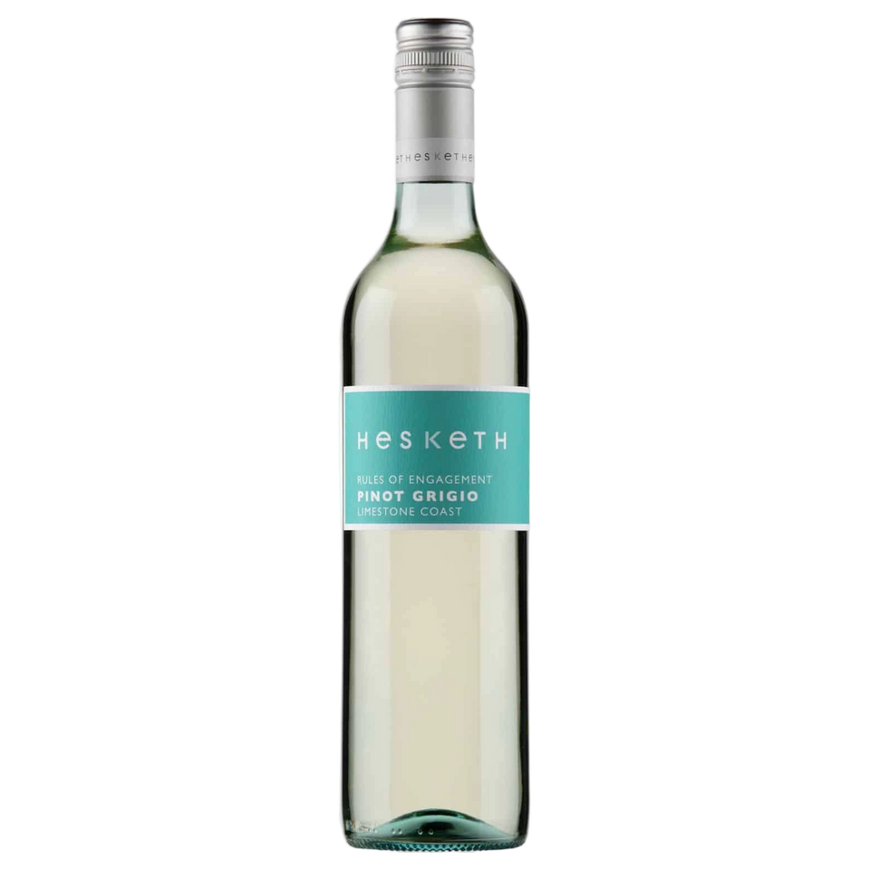 A bottle of 2025 Hesketh Rules of Engagement Limestone Coast Pinot Grigio 750ml White Wine