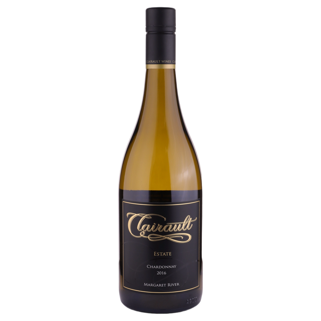 A bottle of 2016 Clairault Black Label Chardonnay 750ml White Wine