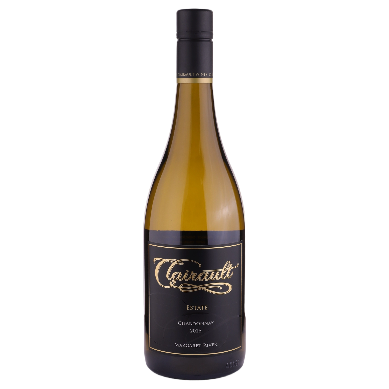 A bottle of 2016 Clairault Black Label Chardonnay 750ml White Wine