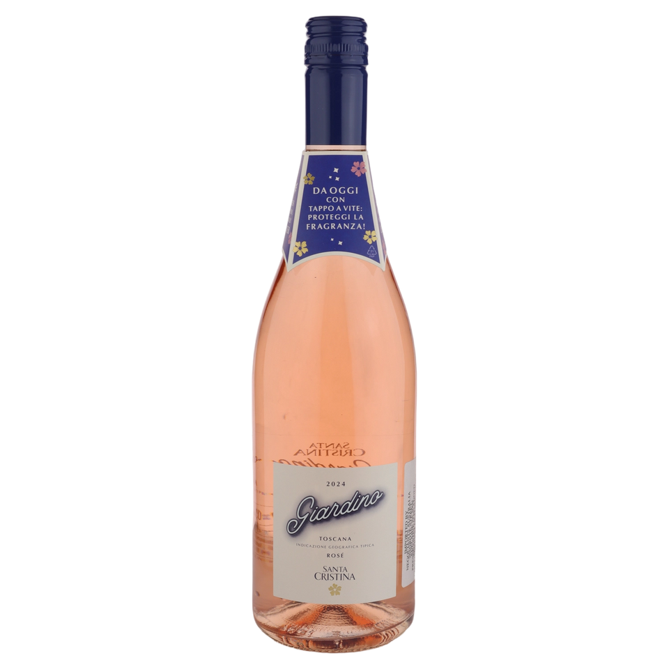 A bottle of 2024 Santa Cristina Giardino Rosé Toscana IGT 750ml Red Wine