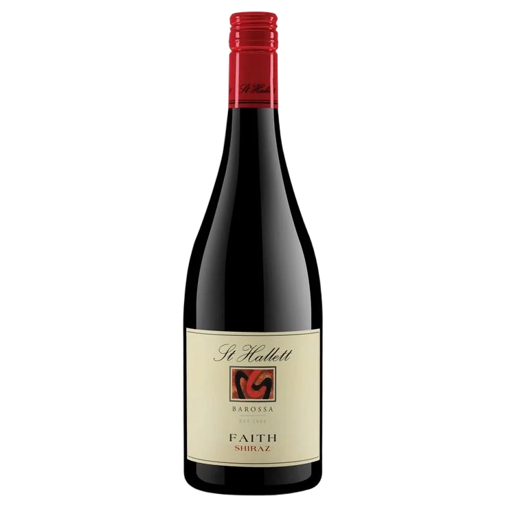 A bottle of 2024 St Hallett Faith Shiraz 750ml Red Wine