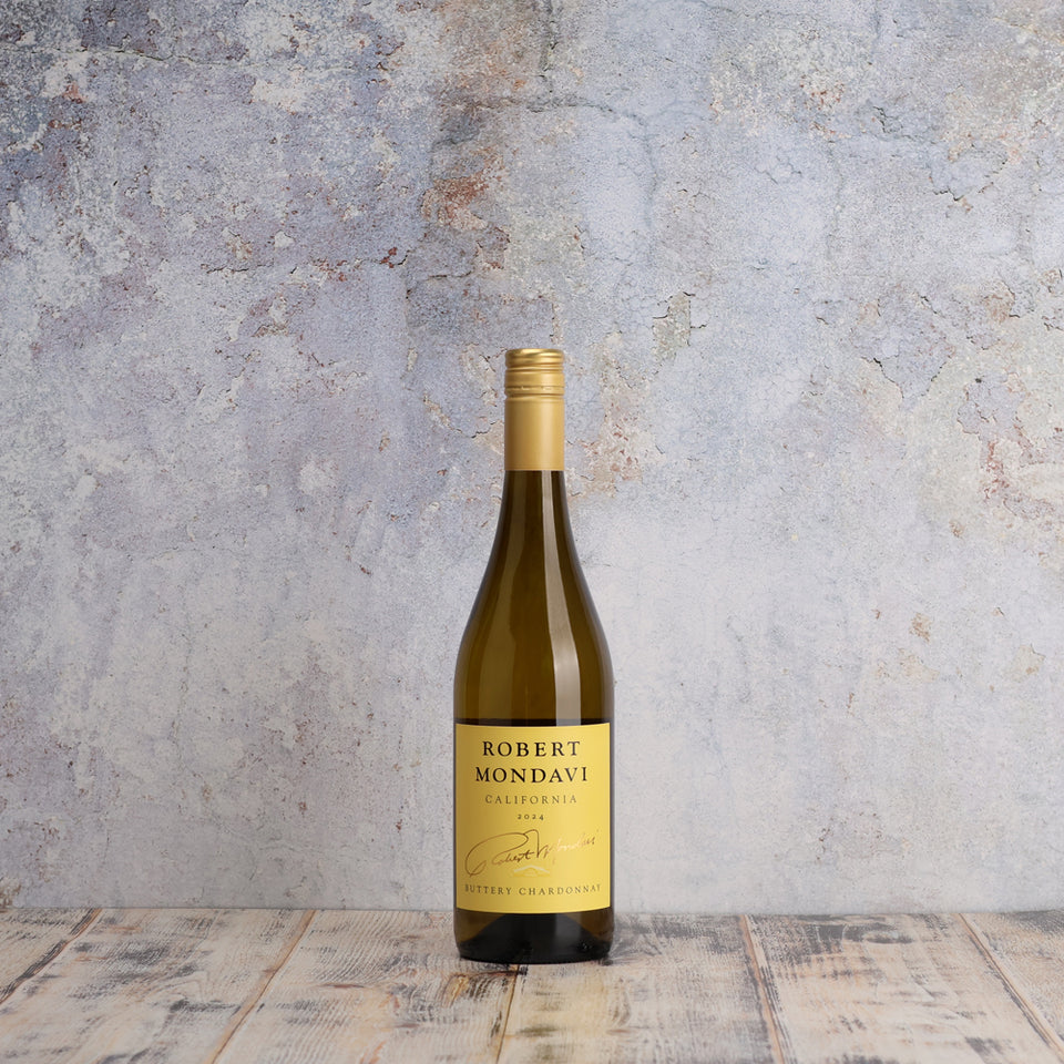 A bottle of Robert Mondavi Buttery Chardonnay 2024 750ml White Wine