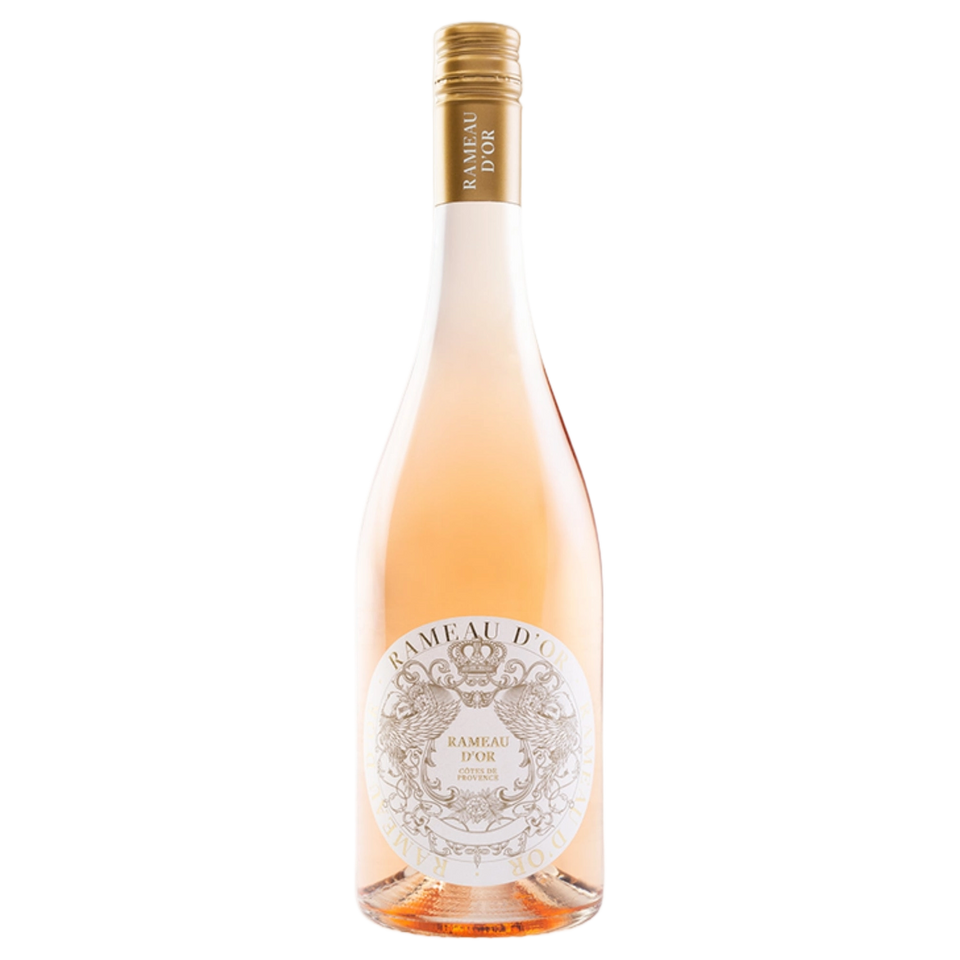 A bottle of 2025 Rameau d'Or Provence Rose 750ml Rose Wine