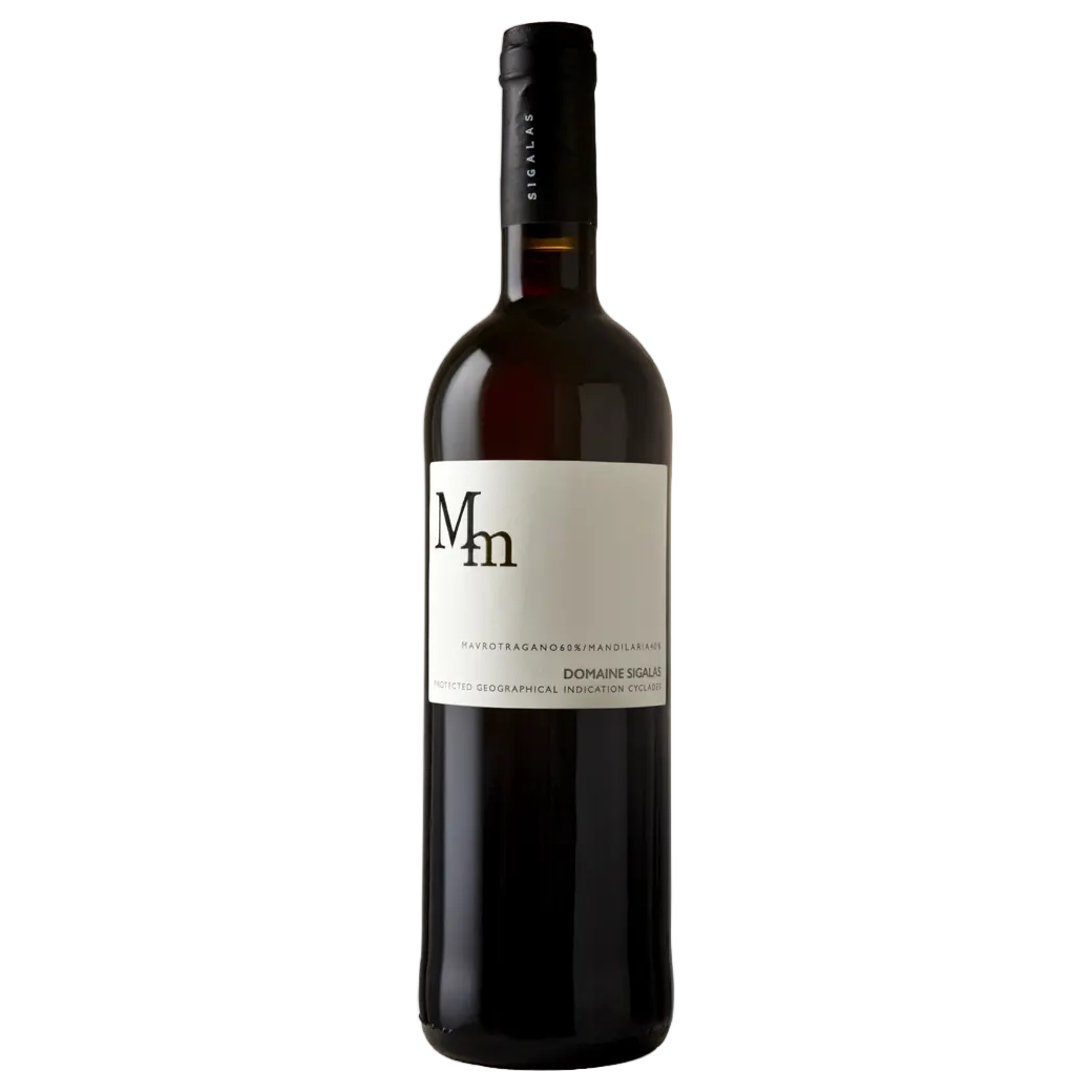 A bottle of 2023 Sigalas Mi Mi PGI Cyclades 750ml Red Wine