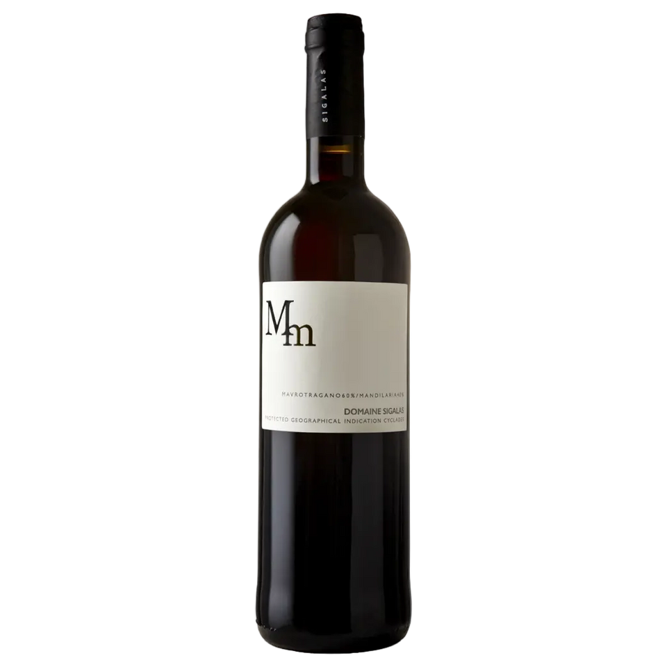 A bottle of 2023 Sigalas Mi Mi PGI Cyclades 750ml Red Wine