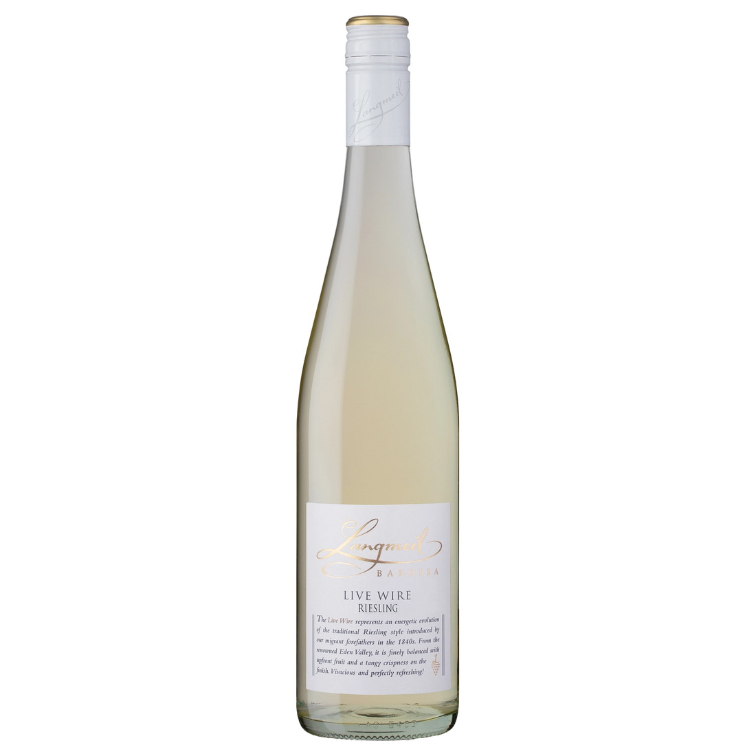 A bottle of 2025 Langmeil Live Wire Barossa Valley Riesling 750ml White Wine