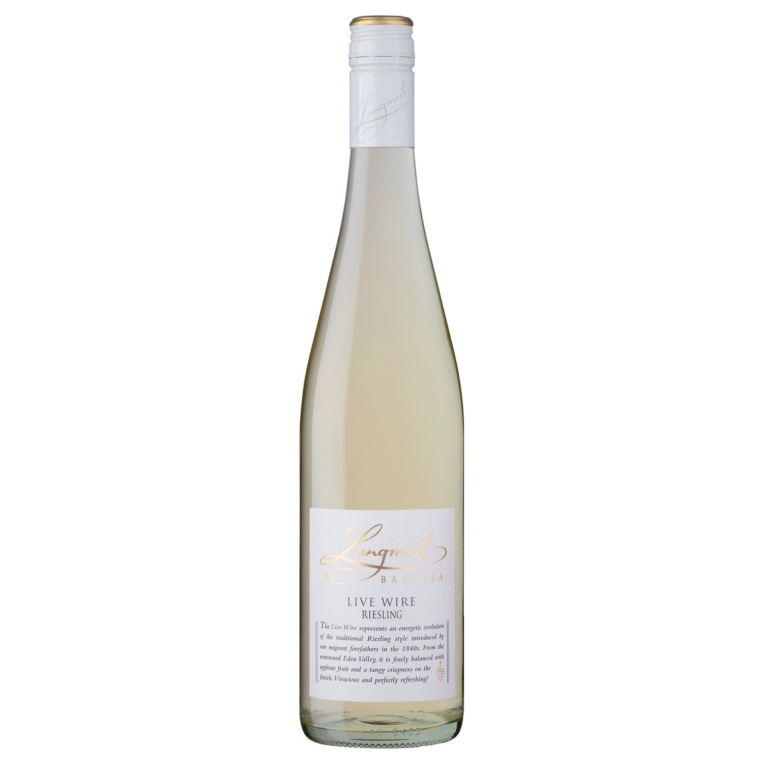 A bottle of 2025 Langmeil Live Wire Barossa Valley Riesling 750ml White Wine