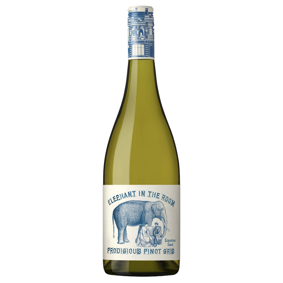 A bottle of 2025 Elephant in the Room Limestone Coast Pinot Gris 750ml White Wine