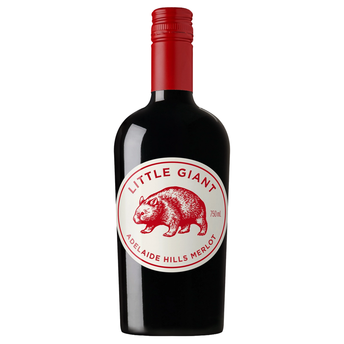 A bottle of 2025 Little Giant Core Adelaide Hills Merlot 750ml Red Wine