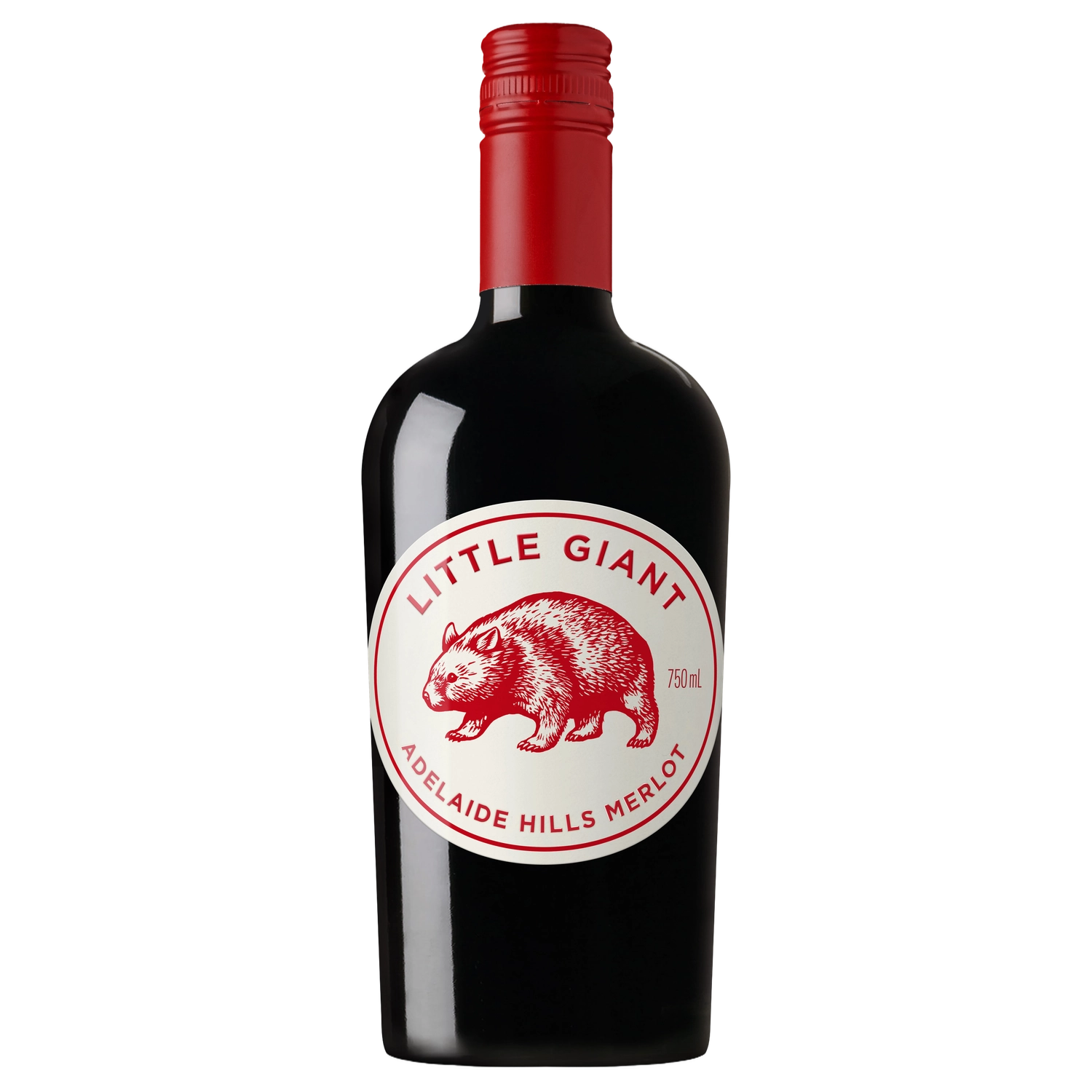 A bottle of 2025 Little Giant Core Adelaide Hills Merlot 750ml Red Wine