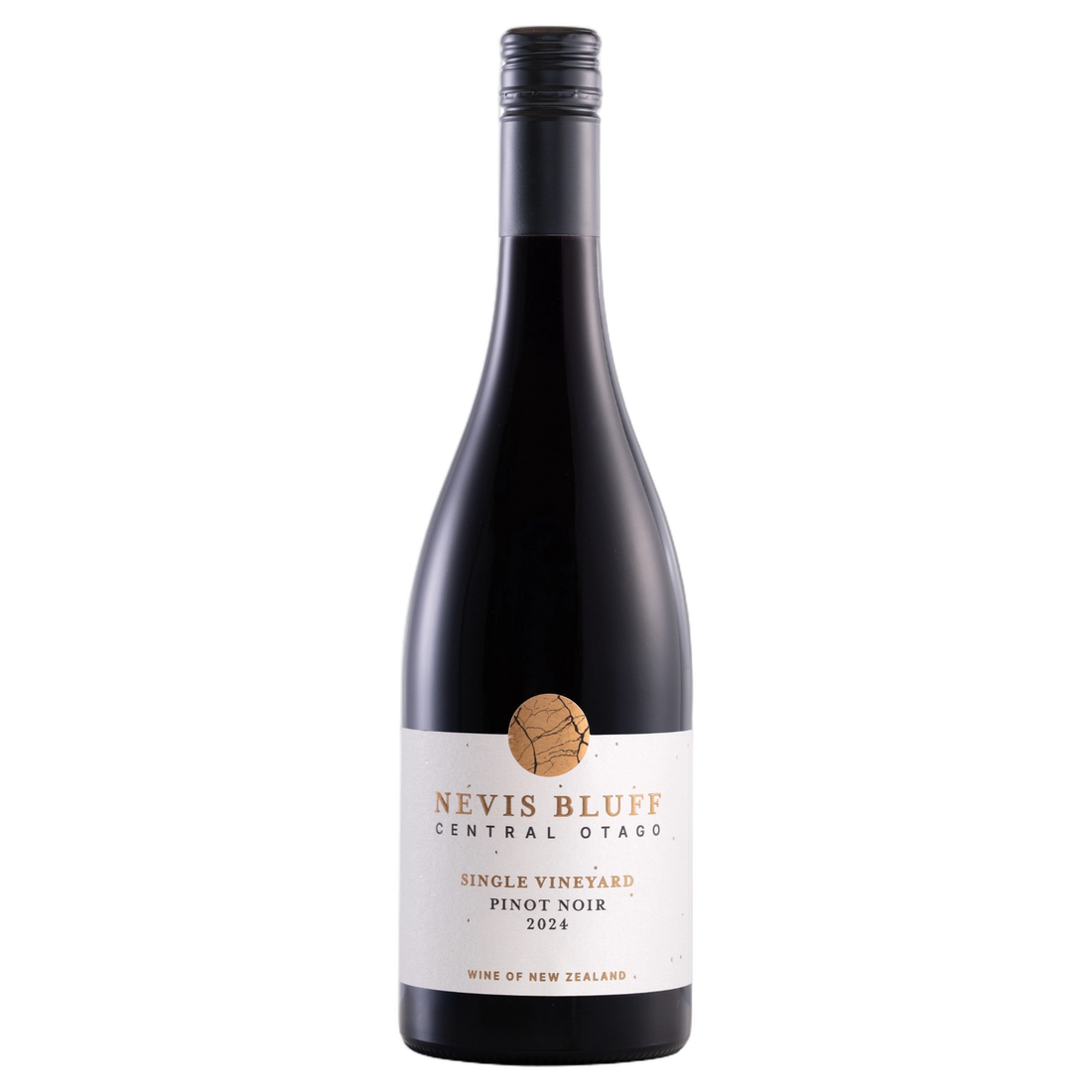 A bottle of Nevis Bluff Single Vineyard Pinot Noir 2024 750ml Red Wine