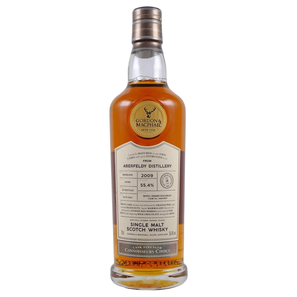 A bottle of G&M Connoisseurs Choice Aberfeldy 2009 55.4% 700ml
