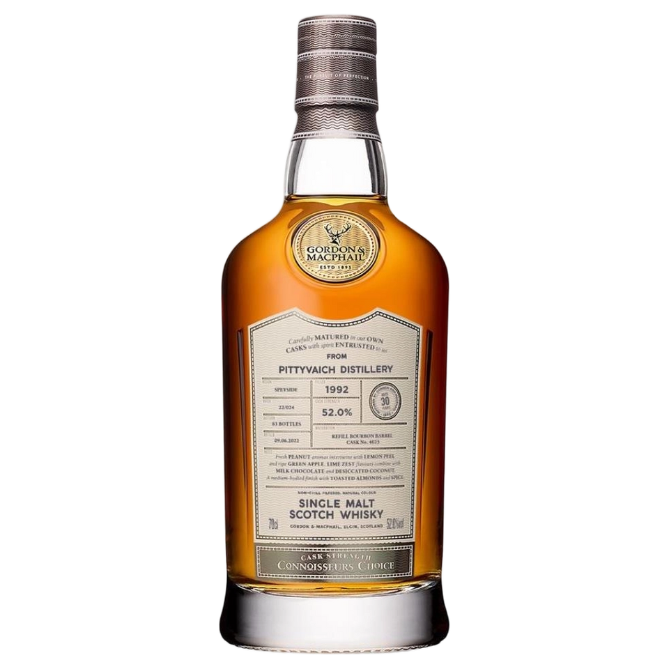 A bottle of G&M Connoisseurs Choice Pittyvaich 1992 (30YO) 52% 700ml