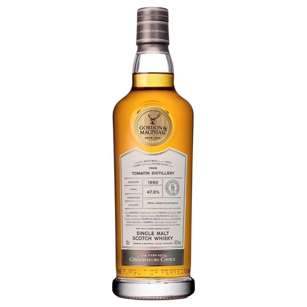 A bottle of G&M Connoisseurs Choice Tomatin 1990 47.9% 700ml