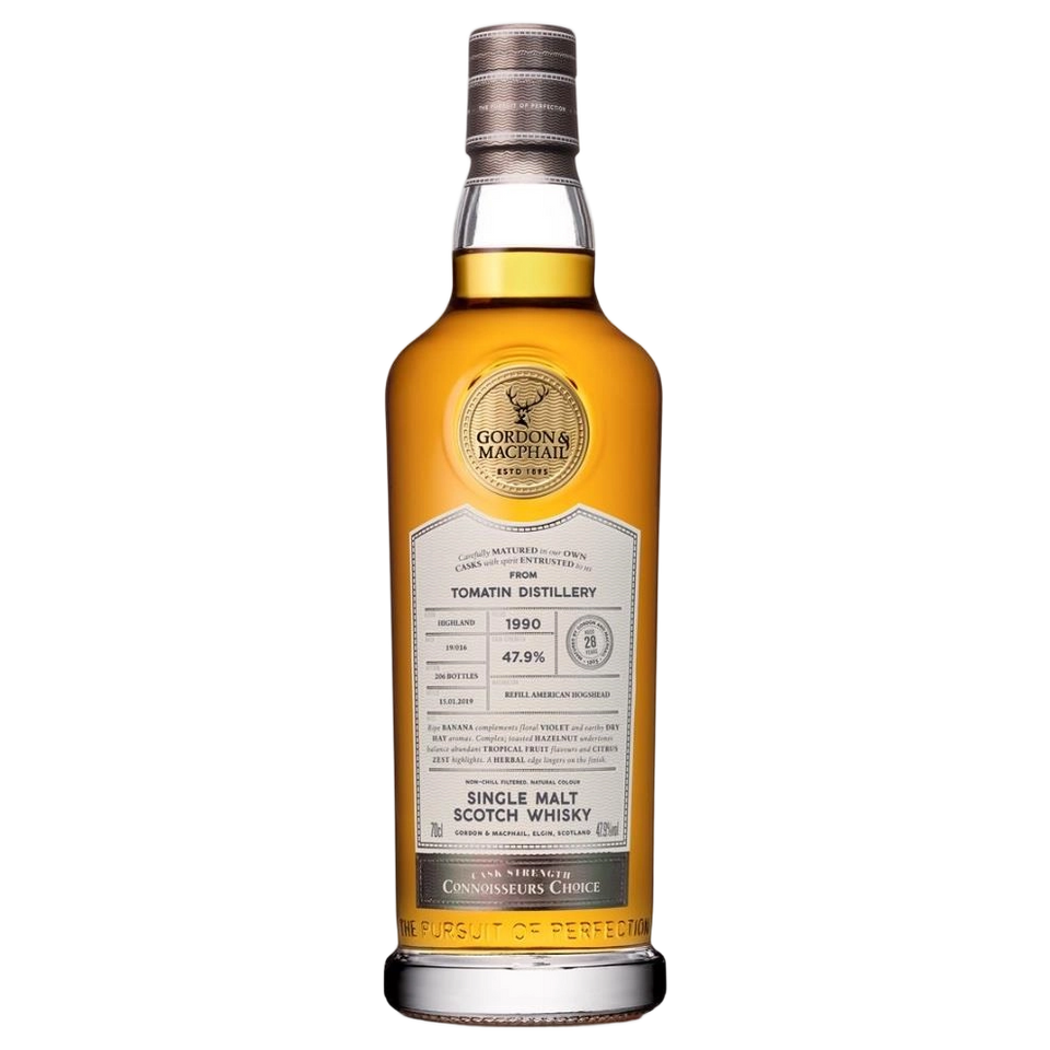 A bottle of G&M Connoisseurs Choice Tomatin 1990 47.9% 700ml