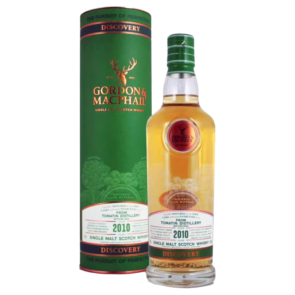 A bottle of G&M Discovery Bourbon Tomatin 2010 43% 700ml